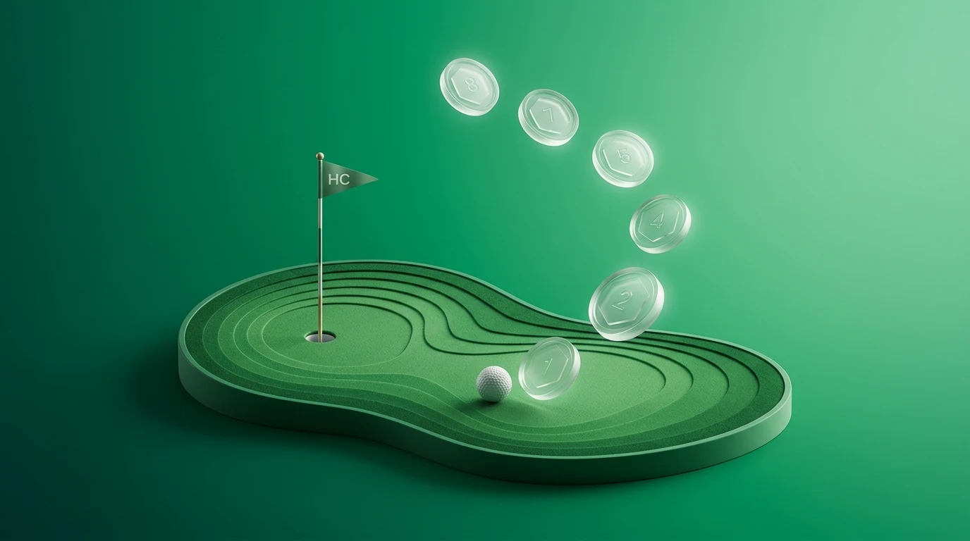 Golf handicap calculation formula illustration